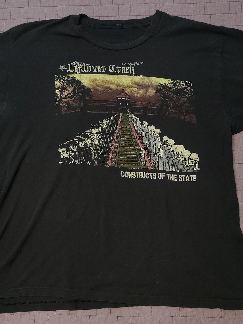 VTG Leftover Crack Band T Shirt Mens XL Constructs Of The State Punk Rock Ska